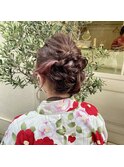 【浴衣ヘアアレンジ】　夏祭り　ヘアアレンジ