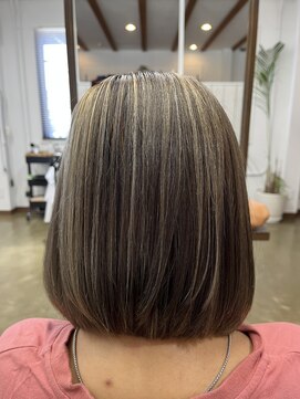 オーヘアールーム O hair-room ハイライトボブ