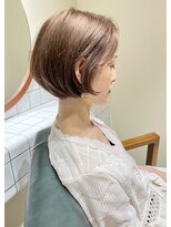 モカヘアー(mocha hair)&nbsp;グラデーションボブ×ロイヤルミルクティーカラー