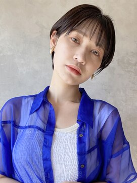 アイティーバイアルバム 松戸店(IT by ALBUM) ナチュラルマッシュショート_外ハネボブセクションカラー_48741