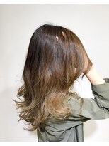 アズール 草加(azule) グラデーションカラー 外国人風 グレーベージュ