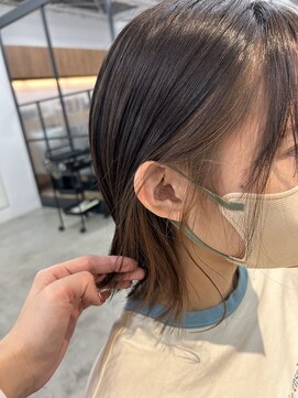 ナンバースリー 溝の口店(Number Three) ブリーチ無しインナーカラー