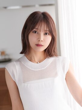 ガレリアエレガンテ 栄店(GALLARIA Elegante) 韓国風外ハネボブ（ピンクブラウン）