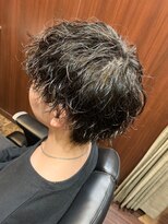 ヒロギンザ 青山店(HIRO GINZA)&nbsp;ハイライト/マッシュパーマ/ウルフ/アッシュブラック/波巻き