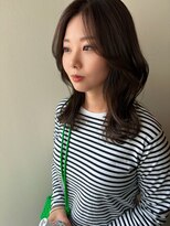 【Peige】外ハネ　ワンカール　ミディアムレイヤー