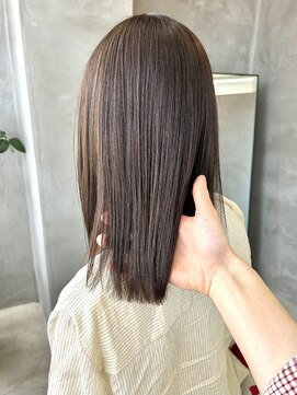 テトヘアー(teto hair) オリーブベージュブラウン マット 透明感ブリーチなしカラー