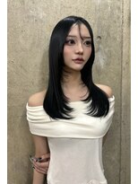 ヘアカロン 熊本本店(Hair CALON) レイヤーカット/韓国/ブルーブラック