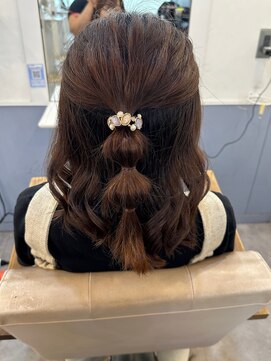 トッカ ヘアアンドトリートメント 難波店 玉ねぎハーフアップが可愛い◎