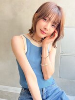メーヴェ(Mowen) mowen 南堀江　レイヤーボブ　チョコレートブラウン