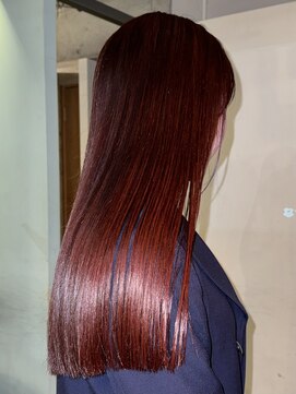 ノラジャーニー(NORA Journey) チェリーレッドブリーチなしダブルカラーボルドーバーガンディ