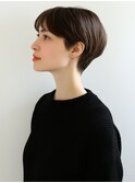 黒髪/ボブルフ/ネビージュ/小顔/ワンレン/小平/髪質改善/前髪