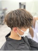 MEN’S HAIR/サーフカール/刈り上げセンターパート/木更津