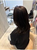 暗髪/ネビージュ/レイヤーカット/自然な縮毛矯正/南越谷