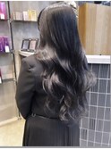 髪質改善縮毛矯正ブルーブラックレイヤーカット似合わせカット