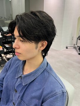 ベイルーム(BAYROOM by HONEY omotesando) 韓国マッシュスパイキーショートブルーブラックスペインカール1