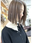 【HAIR One木下】ヘイリーボブ　外ハネ　クール　切りっぱなし