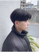 センターパートニュアンスパーマ