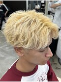 熊本メンズカラー ハイトーン ブリーチ 抜きっぱなし MEN'S HAIR