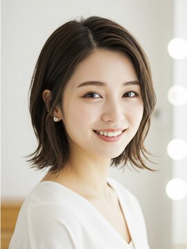 ニル 柏の葉(Nil) ☆ミディアムボブくびレイヤーハッシュカット☆