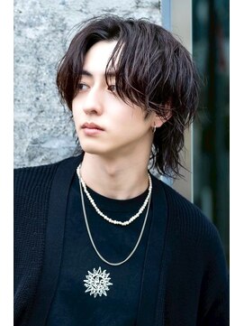 ワンズナゴヤ 名古屋栄店(ONE's NAGOYA) スペインカールスパイキーショートブルーブラックフェザーパーマ