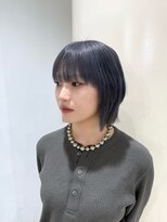 ラ ポルト ドゥ サワ(La Porte de SAWA)&nbsp;長野市美容室/艶髪◎ブルーグレージュ×ミニボブ