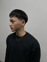 メリケンバーバーショップ フクオカ(MERICAN BARBERSHOP FUK)&nbsp;かきあげナチュラルフェードビジネス