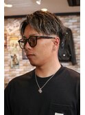 メンズツイストスパイラルパーマホワイトメッシュ立川men's