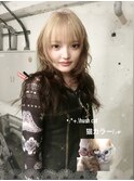 ★ルーツカラーハッシュカットハイレイヤーデザインカラーウルフ