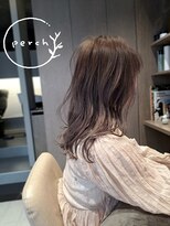 パーチ(perch) 透明感グレージュ×ロングスタイル