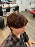 毛流れフェザーパーマ