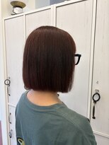 ハイレート 坂戸店(Hairate) ピンクレッド×ボブ