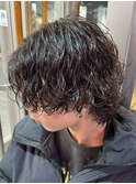 シャドウパーマサーフカールフェザーパーマメンズパーマ眉毛