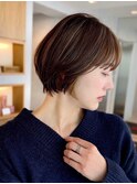 コンパクトショートカット丸みショートくびれショートボブ表参道