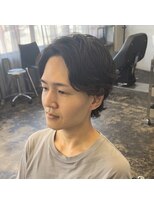 ニコ シモノセキ(NIKO Shimonoseki)&nbsp;「NIKO」センターパートウルフパーマ　下関ニュアンスパーマ