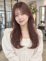 ウト(Uto)&nbsp;レイヤーカット/ピンクベージュ/メテオカラー/韓国風/四条烏丸