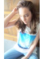 リマ(RIMA)&nbsp;【RIMA】HARUKI 外国人風☆ラフなWaveロング×ハイトーンAsh