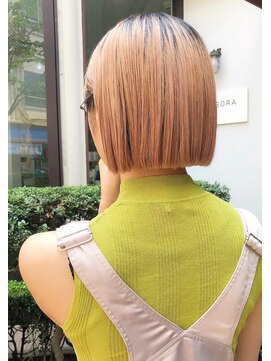 ミンナノポリシー(MIN NANO//POLICY) 【SORA/学芸大学】ことりベージュ外ハネボブ