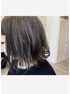 ヘア ロンドン カフェ(HAIR LONDON CAFE) グレージュ×ラフカール
