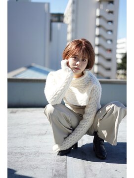 ニコフクオカヘアーメイク(NIKO Fukuoka Hair Make) 【NIKO】福岡天神大名可愛いショートボブ耳掛けピンクベージュ