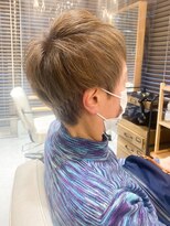 グラッシー センター北店(GLASSI)&nbsp;【脱！白髪染め】ハイトーングレージュ★小顔ショート★髪質改善