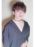 クールショート× 段カット×ダークアッシュ××暗めカラー所沢