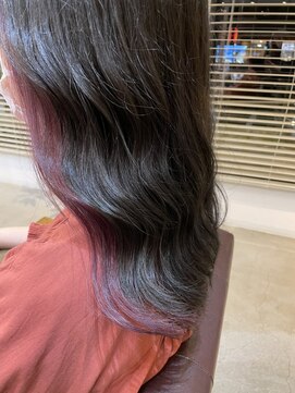 ラ メール ヘア デザイン(La mer HAIR DESIGN) インナーカラー/ピンクパープル