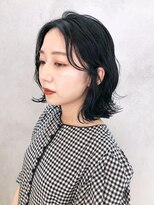 アイティーバイアルバム 八王子店(IT by ALBUM)&nbsp;ブルーブラックボブ_レッドブラウンハッシュカット_ba387311