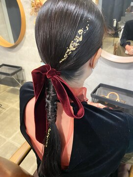 ヘアセット シャンプーアンドスパ専門店 ウルー(Uruu) 【タイトアレンジ】天神/天神駅/ヘアセット/早朝