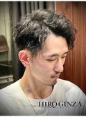 ツーブロ　パーマ　五反田　理容室