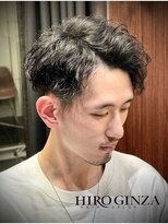 ツーブロ　パーマ　五反田　理容室
