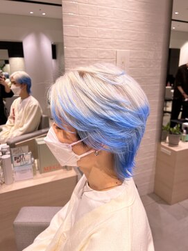 ステア ケース(stair case) ホワイトデザインブルー