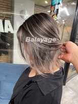 ラフ(LAFF) #バレイヤージュ#グレージュカラー#ボブウルフ#ココアベージュ