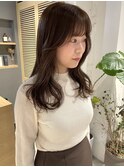 【松本咲花】ブリーチなしラベンダーベージュ春カラー韓国ヘア