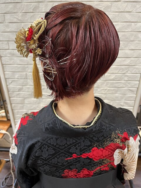 袴×ヘアアレンジ